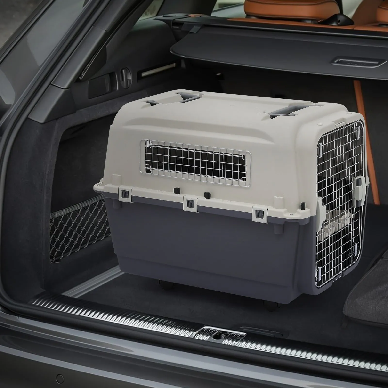 32" Pet Hard Sided Travel Carrier - Up to 40 lbs - Detachable Door