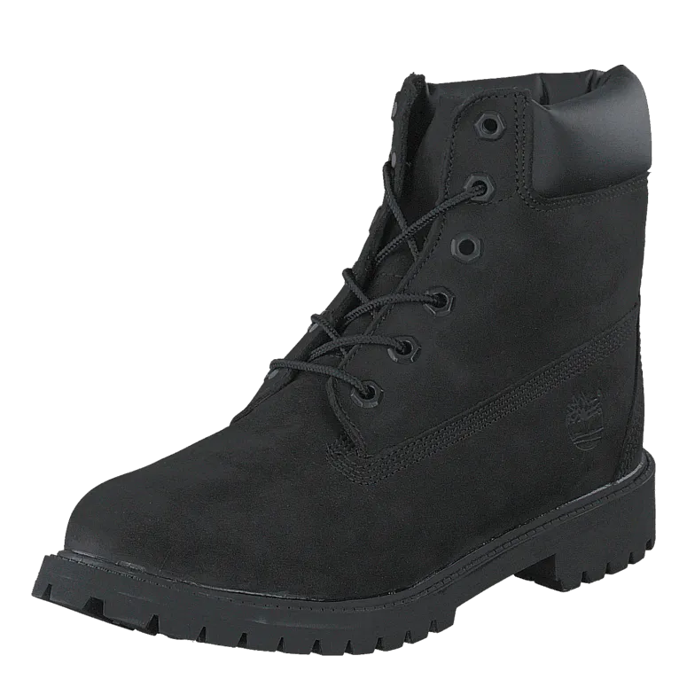 6 Inch Premium Waterproof Black Nubuck Mono