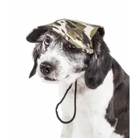 Adjustable dog hat with UV protection and camouflage design Fashion