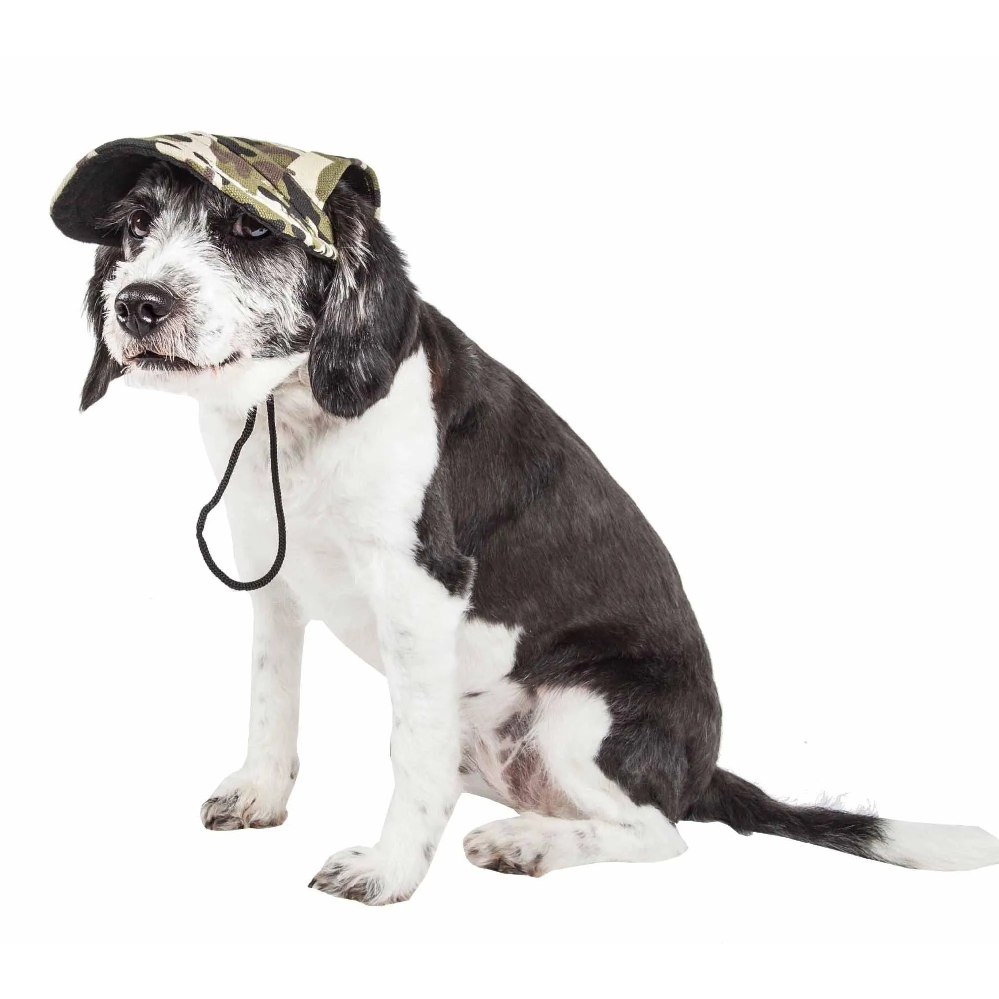 Adjustable dog hat with UV protection and camouflage design Fashion
