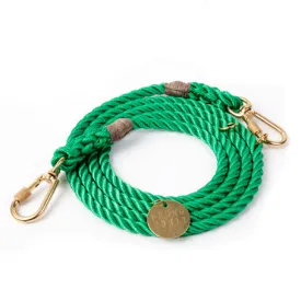 Adjustable Rope Leash, Miami Green