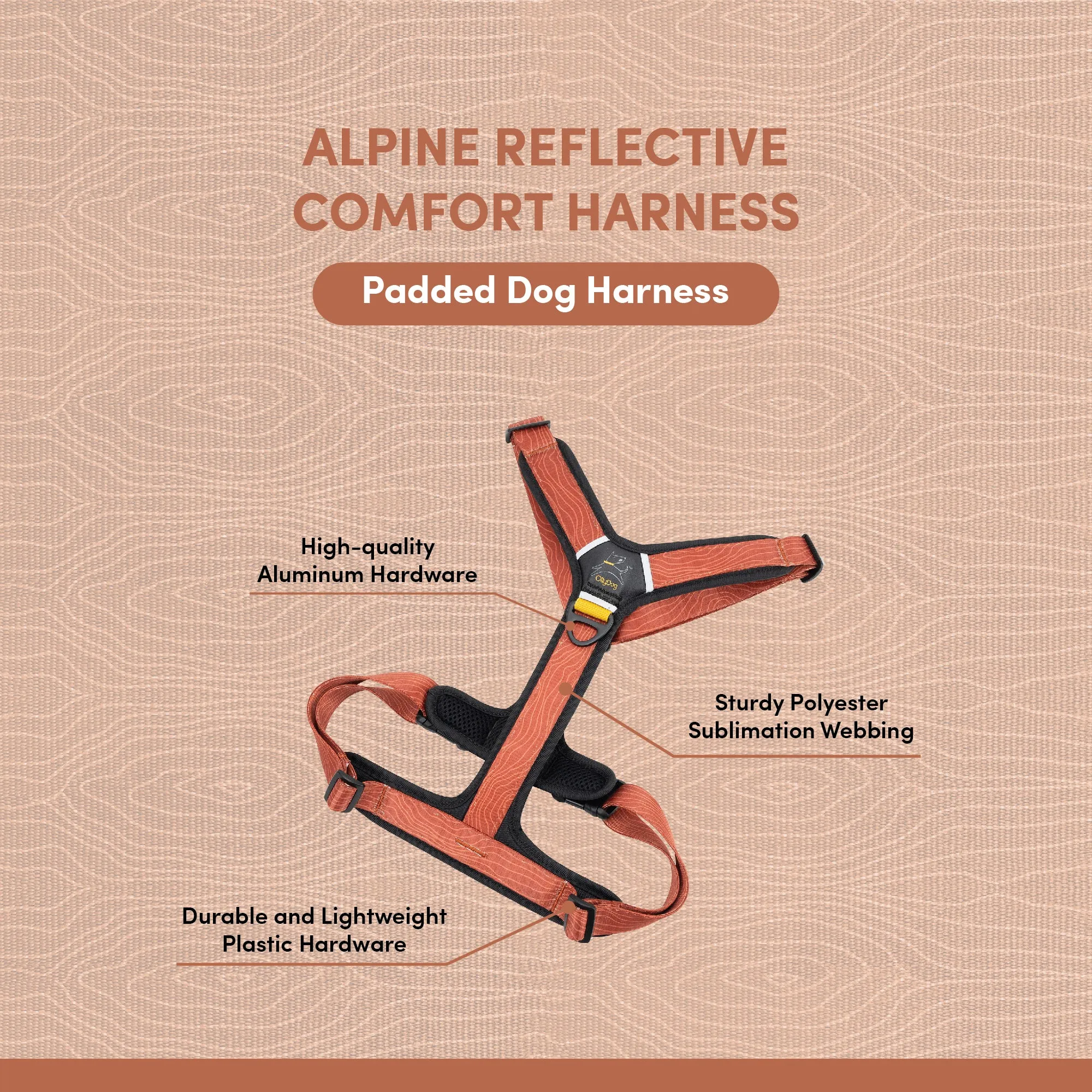 Alpine Reflective Comfort Harness | Padded Dog Harness