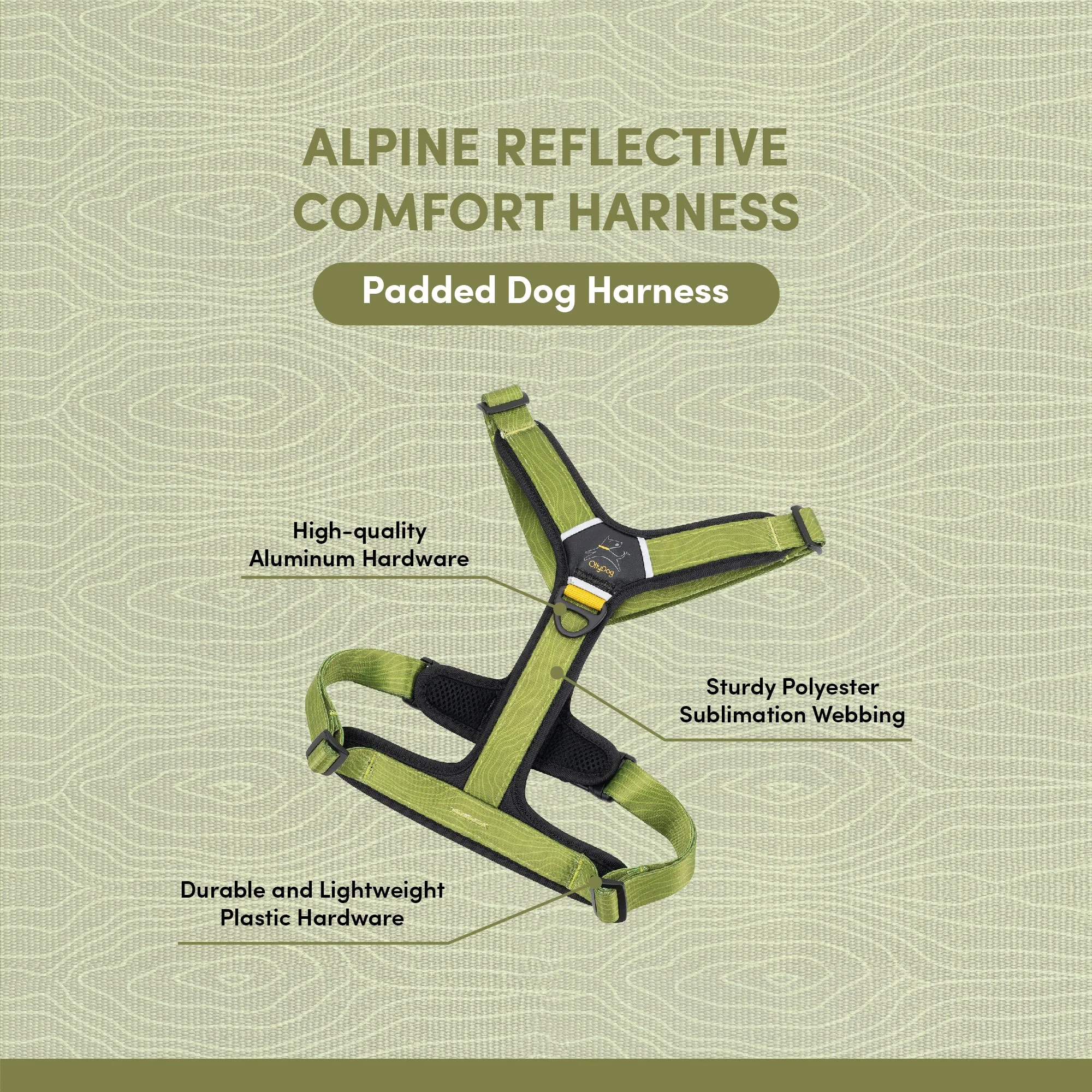 Alpine Reflective Comfort Harness | Padded Dog Harness