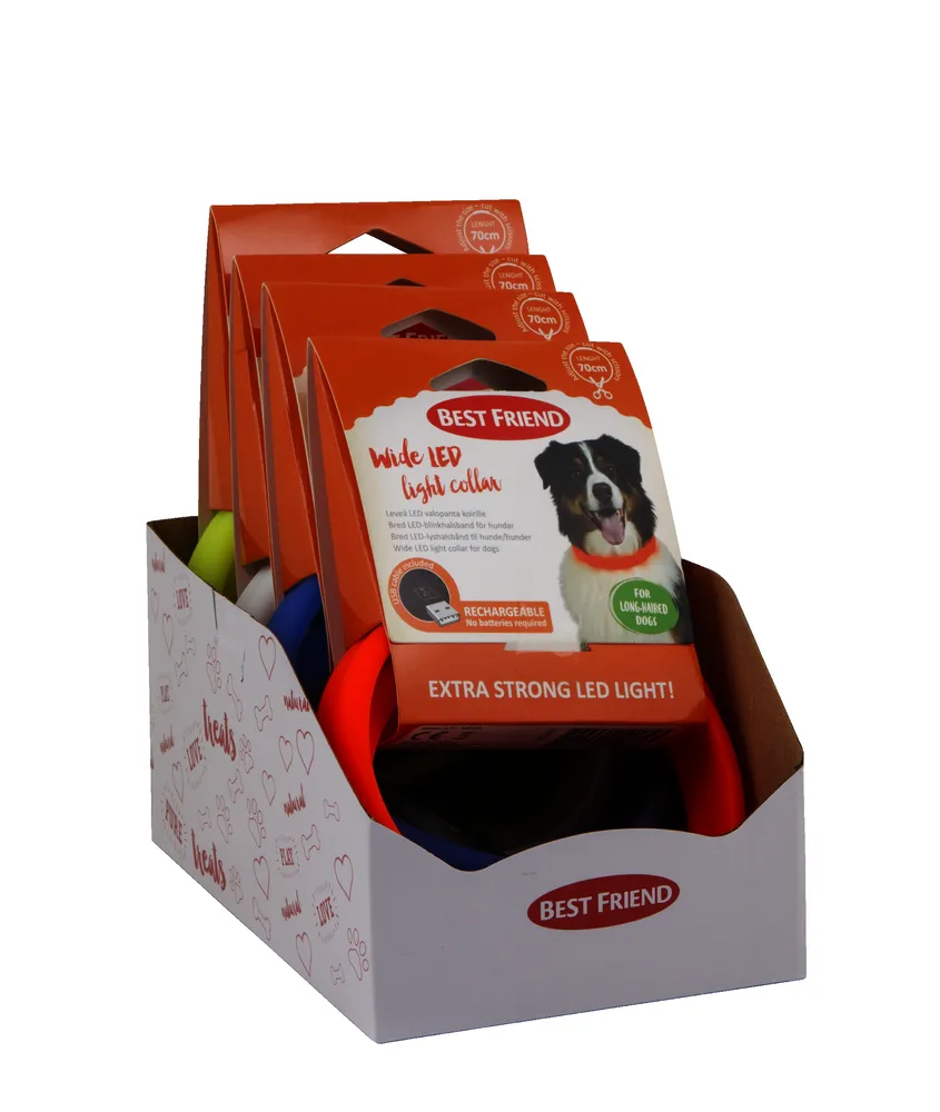 Best Friend Wide dog LED light collar