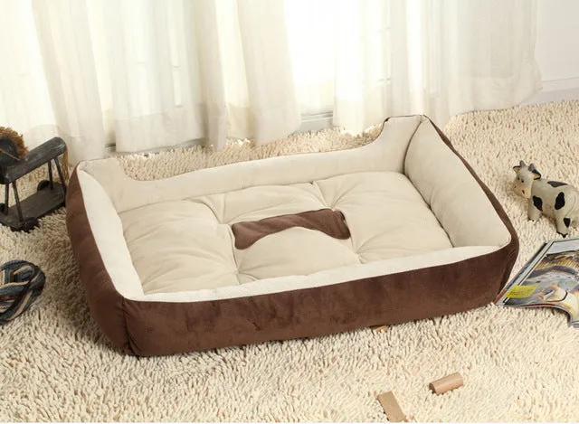 Bone Soft Pet Dog Bed Cushion Autumn Winter