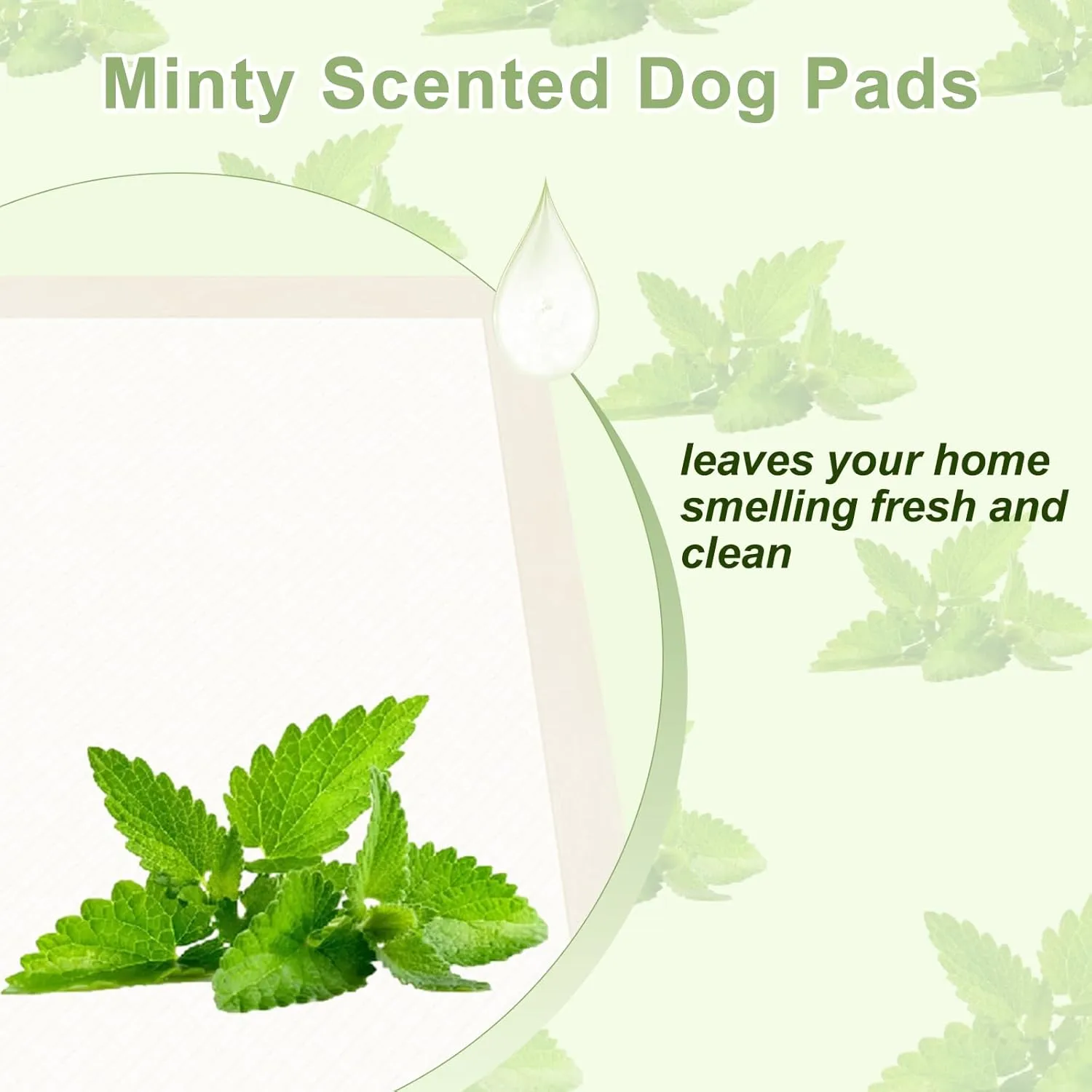 Boscute Lavender Scented Super Absorbent & Leak-Proof Puppy Pads, 36"x36" Odor Control Pet Training Dog Pee Pads, Thicken Quick Dry Pee Pads, Potty Training Pads for Dogs Cats (Minty Scented)