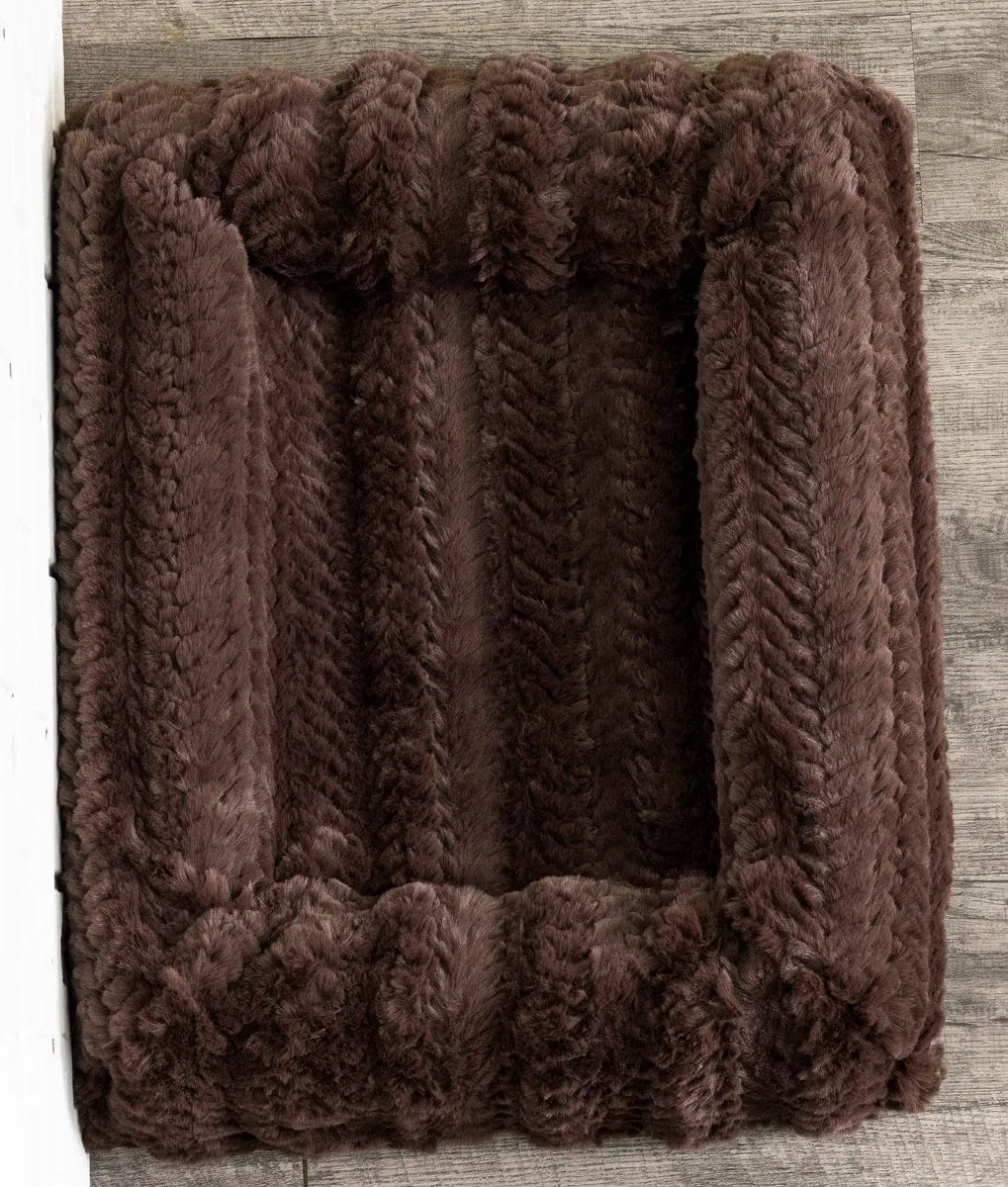 Brown Plume Pet Bed
