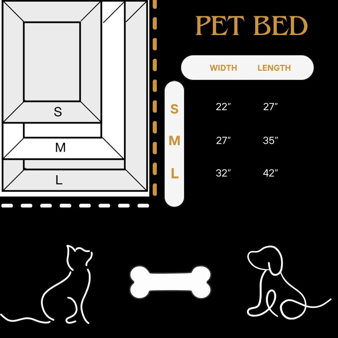 Brown Plume Pet Bed