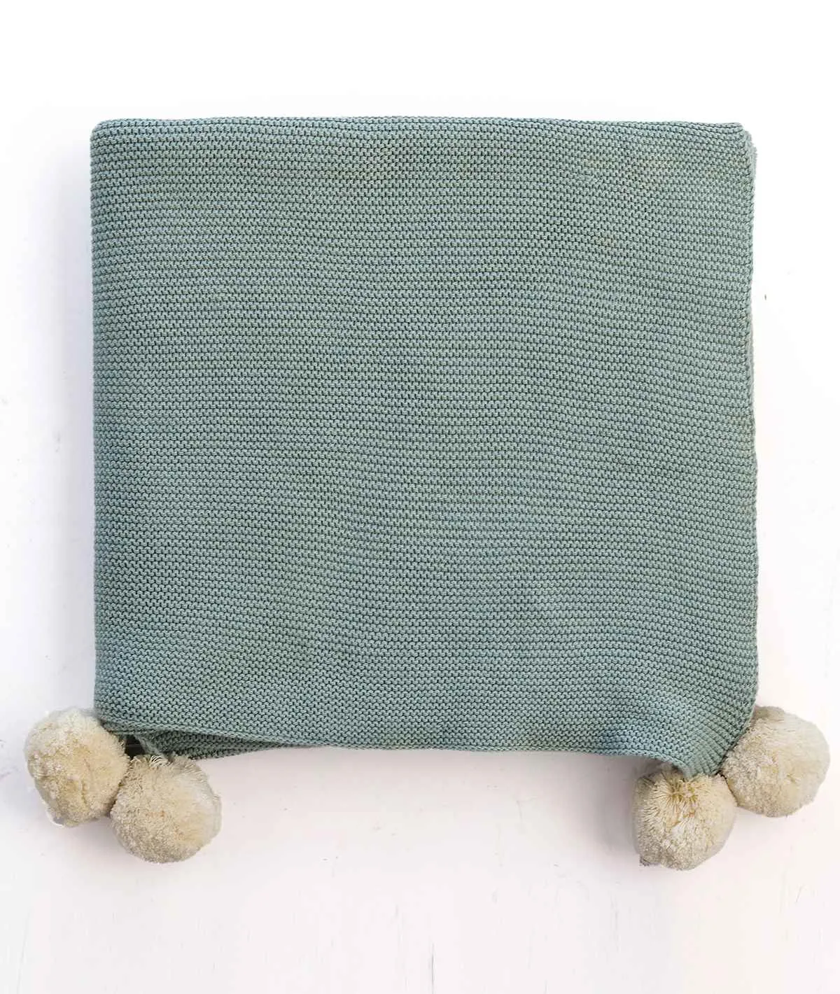 Bugs Bunny Dull Blue & Ivory 100% Organic Cotton Knitted All Seasons AC Blanket for Babies