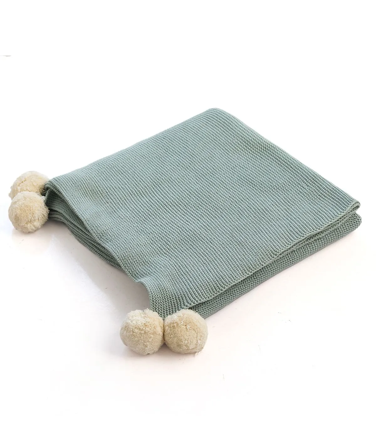 Bugs Bunny Dull Blue & Ivory 100% Organic Cotton Knitted All Seasons AC Blanket for Babies