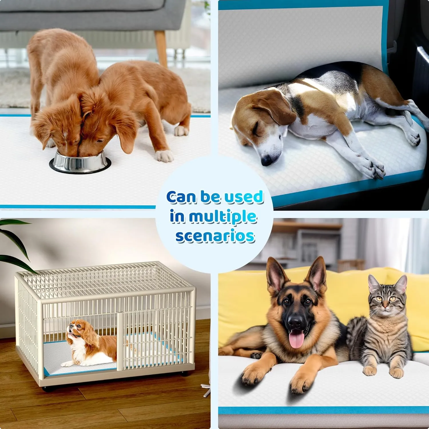 Bulubaky Upgrade Leak-Proof Pet Training and Puppy Pads, XXXL 30"x36" Pee Pads for Dogs with Thicken Polymer Heavy Absorbency, Quick Dry Disposable Pee Pads for Cats Dogs Rabbit Parrots