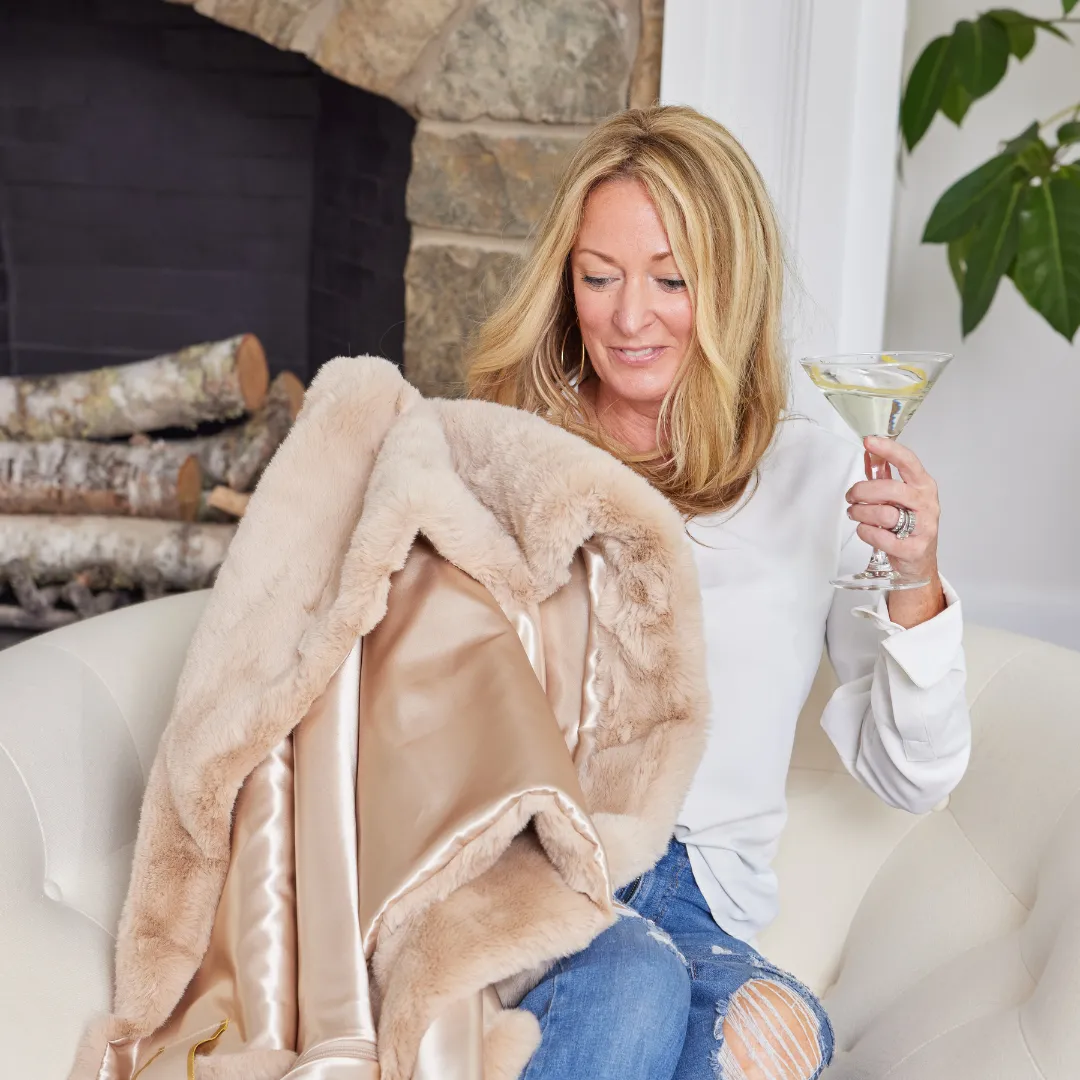 Camel TS Luxe Long Lap Blanket