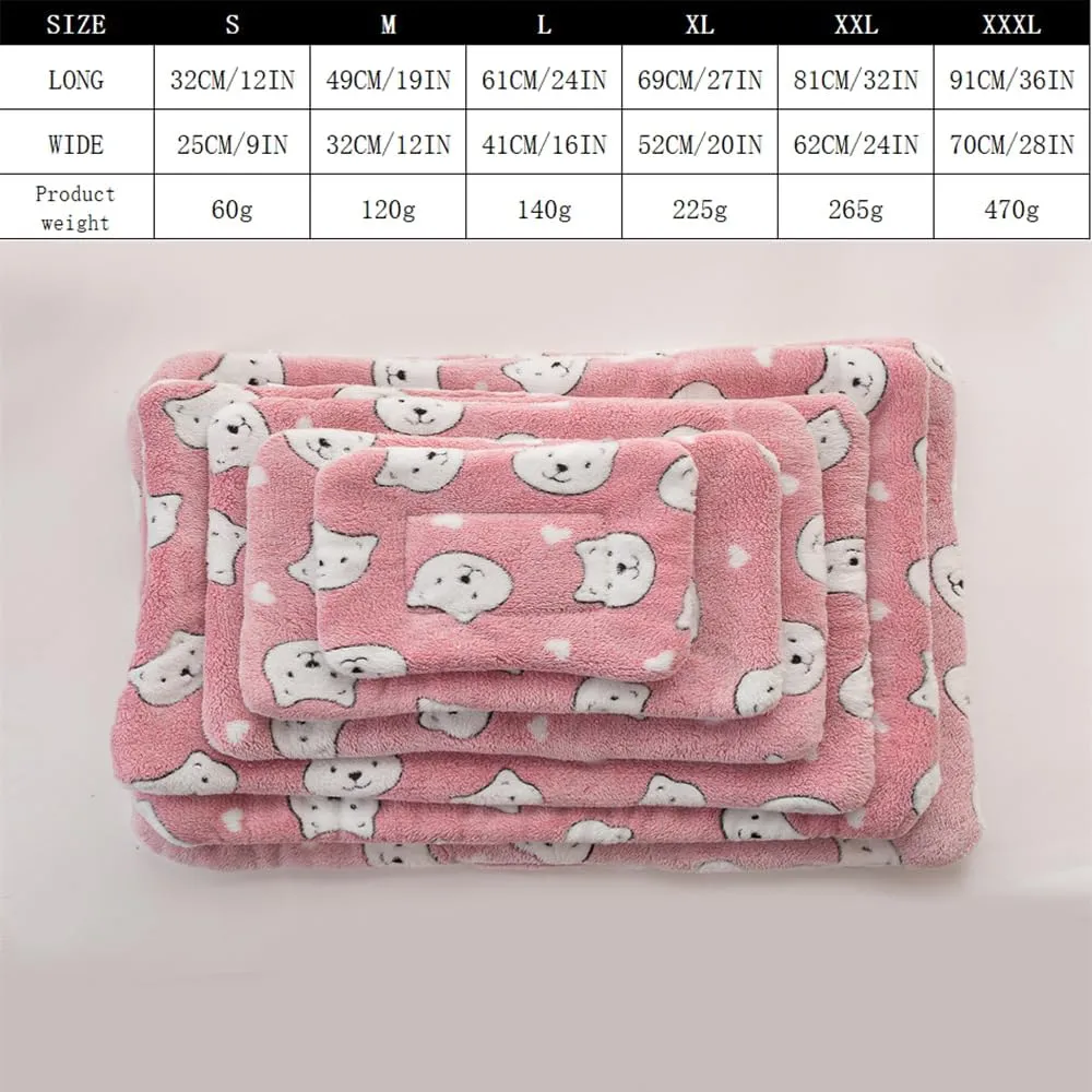 Cat Blankets for Indoor Cats,Cozy Calming Cat Blanket,Flannel Soft Cat Sleeping Blanket for Indoor Cats Calming Thick, Ultra Soft Pet Bed Mat (15. Pink Polka dots, M(19 * 12 in))