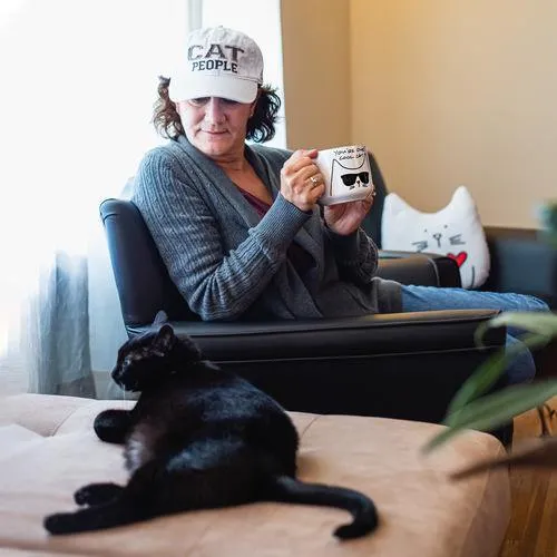 Cat People White Snapback Cat Hat