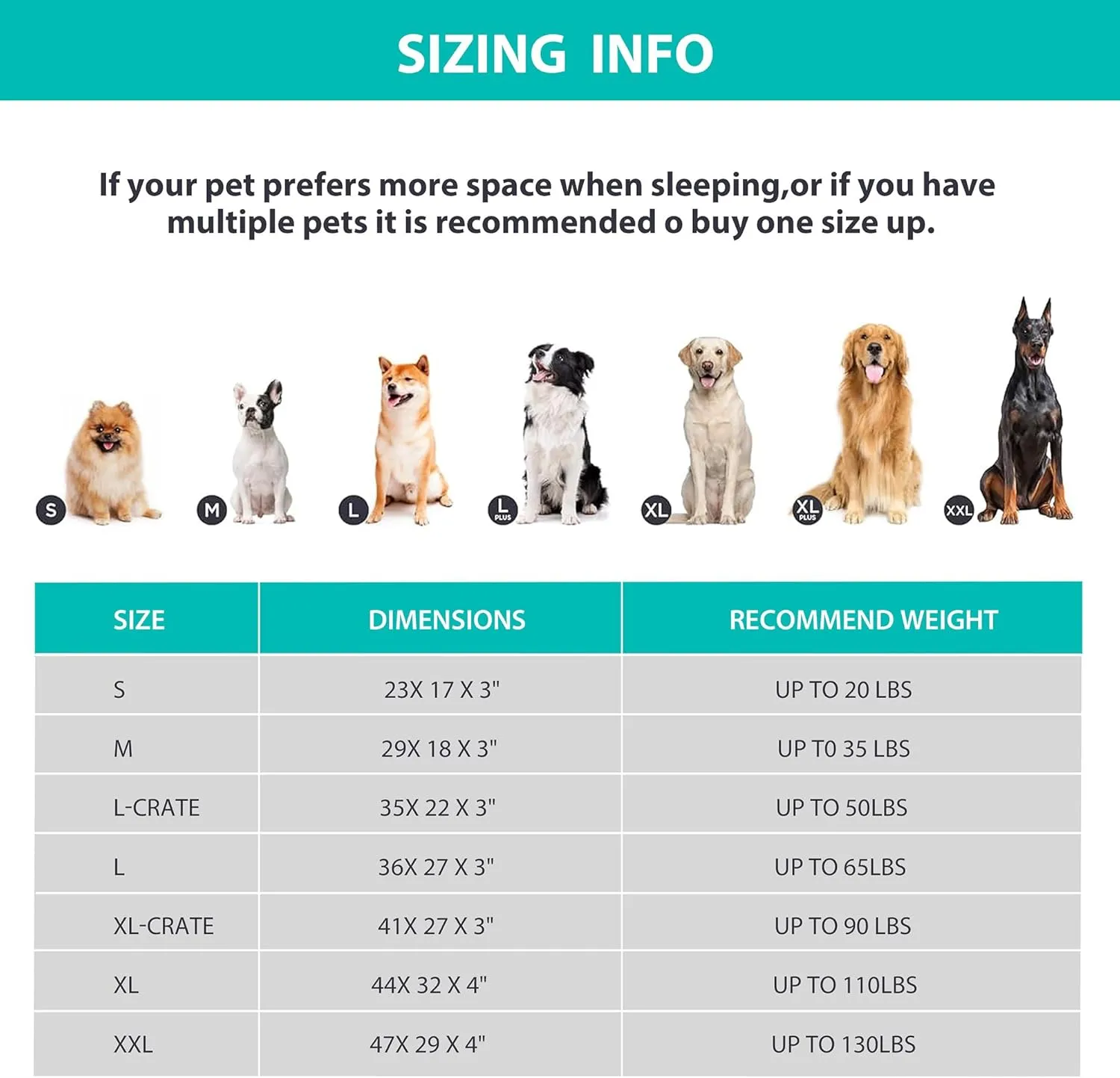 Chicute Waterproof Orthopedic XL Dog Bed, Egg Foam Supportive Dog Crate Beds with Washable Cover, Corduroy Fleece Super Soft Pet Bed Furniture for Indoors (41" x 27", Grey)