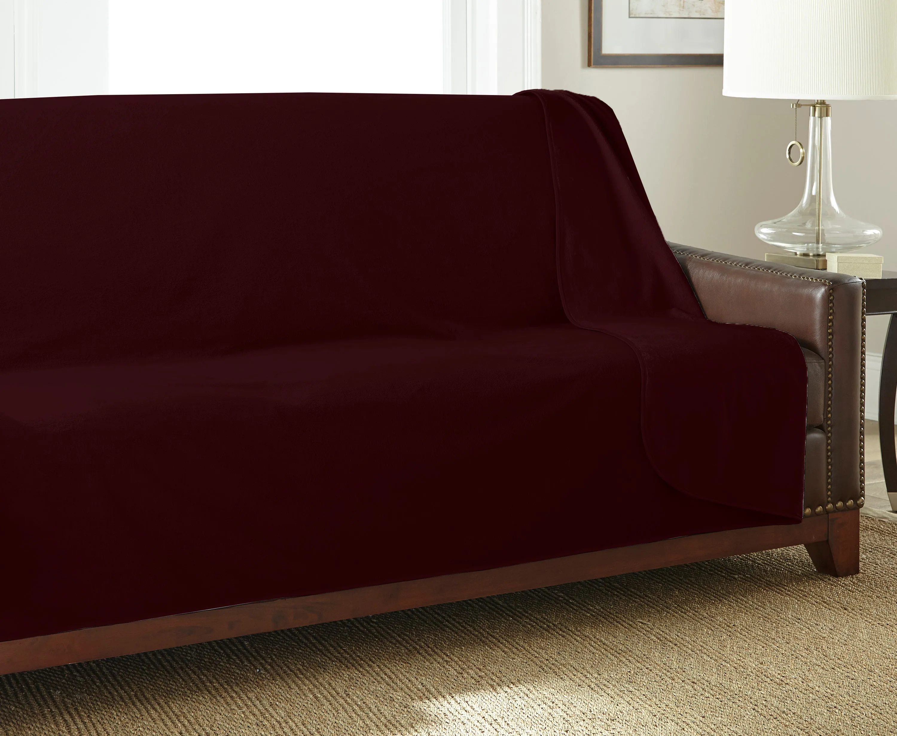 Clearance - Silky Waterproof Throw MERLOT