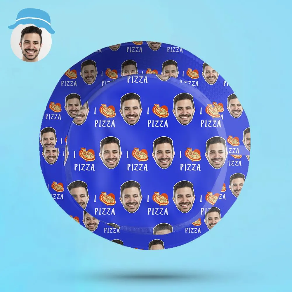 Custom Your Photo Face And Pet Summer Bucket Hat Fisherman Hat - Pizza