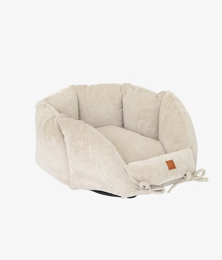 Dog Bed Ronny Cord - Sand