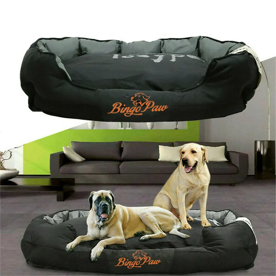 Dog Bed Waterproof XXL Extra Large Jumbo Orthopedic  Dog Bed Pet or Mat Kennel Washable Basket Pillow Comfy Bed that Dogs Love! (USA Stock)