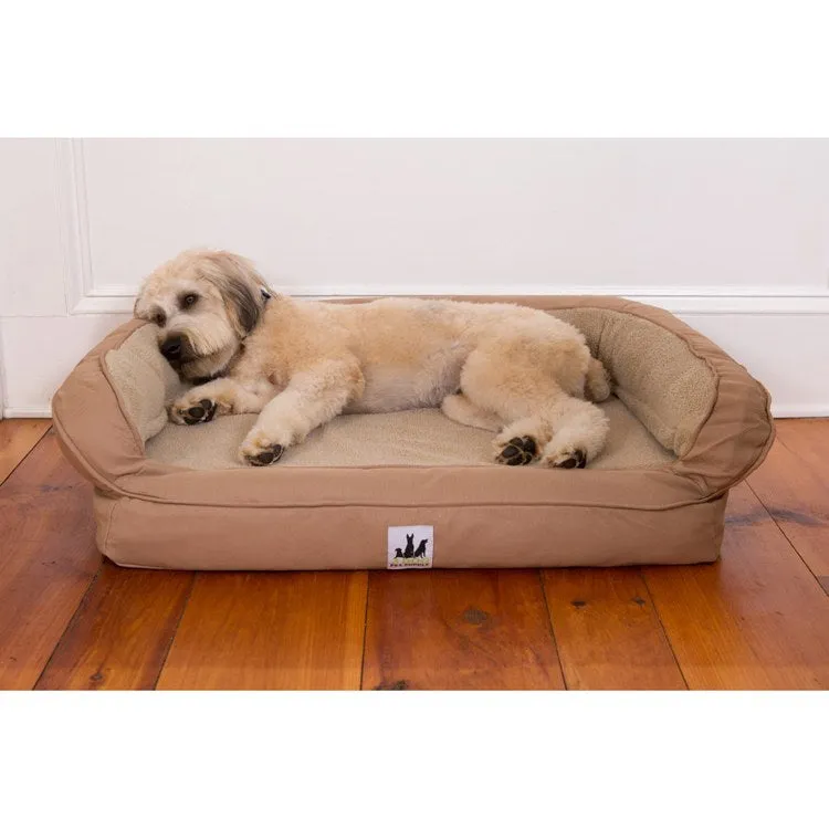 EZ Wash Fleece Pet Bed with Headrest