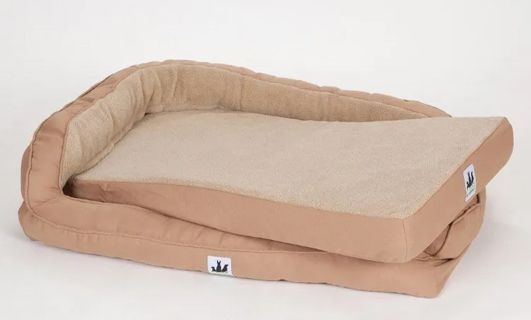 EZ Wash Fleece Pet Bed with Headrest