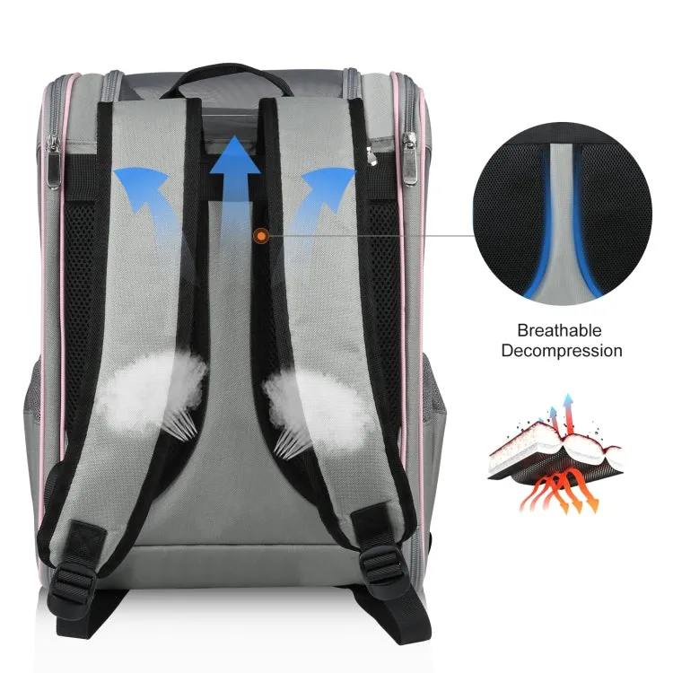 FUNADD Fold Breathable Pet Backpack Outdoor Shoulders Cat Bag