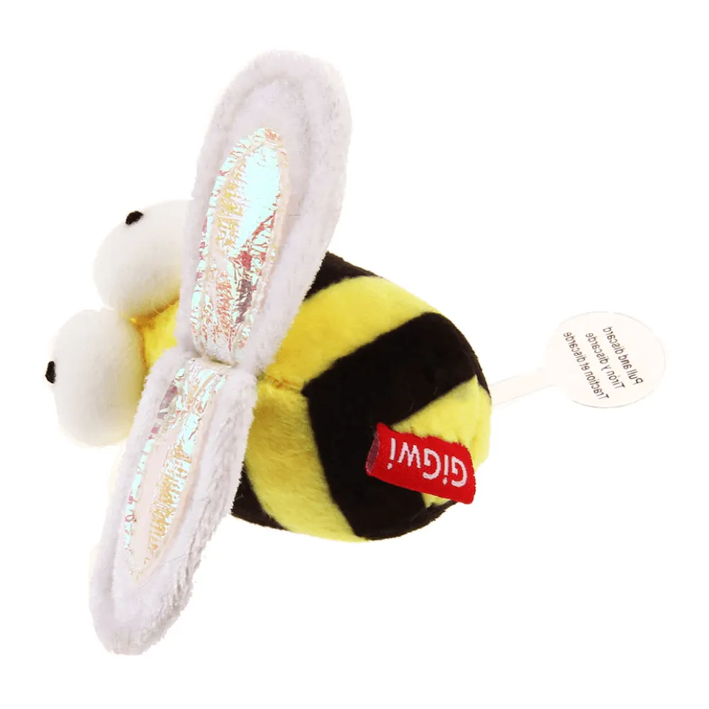 GiGwi Melody Chaser with Motion Activated Sound Chip Bee Toy for Cats