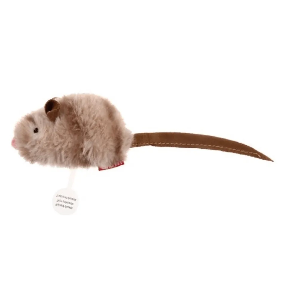 GiGwi Melody Chaser with Motion Activated Sound Chip Mouse and Fofos Scandi Beetle with Wooden Stick Toy  for Cats Combo