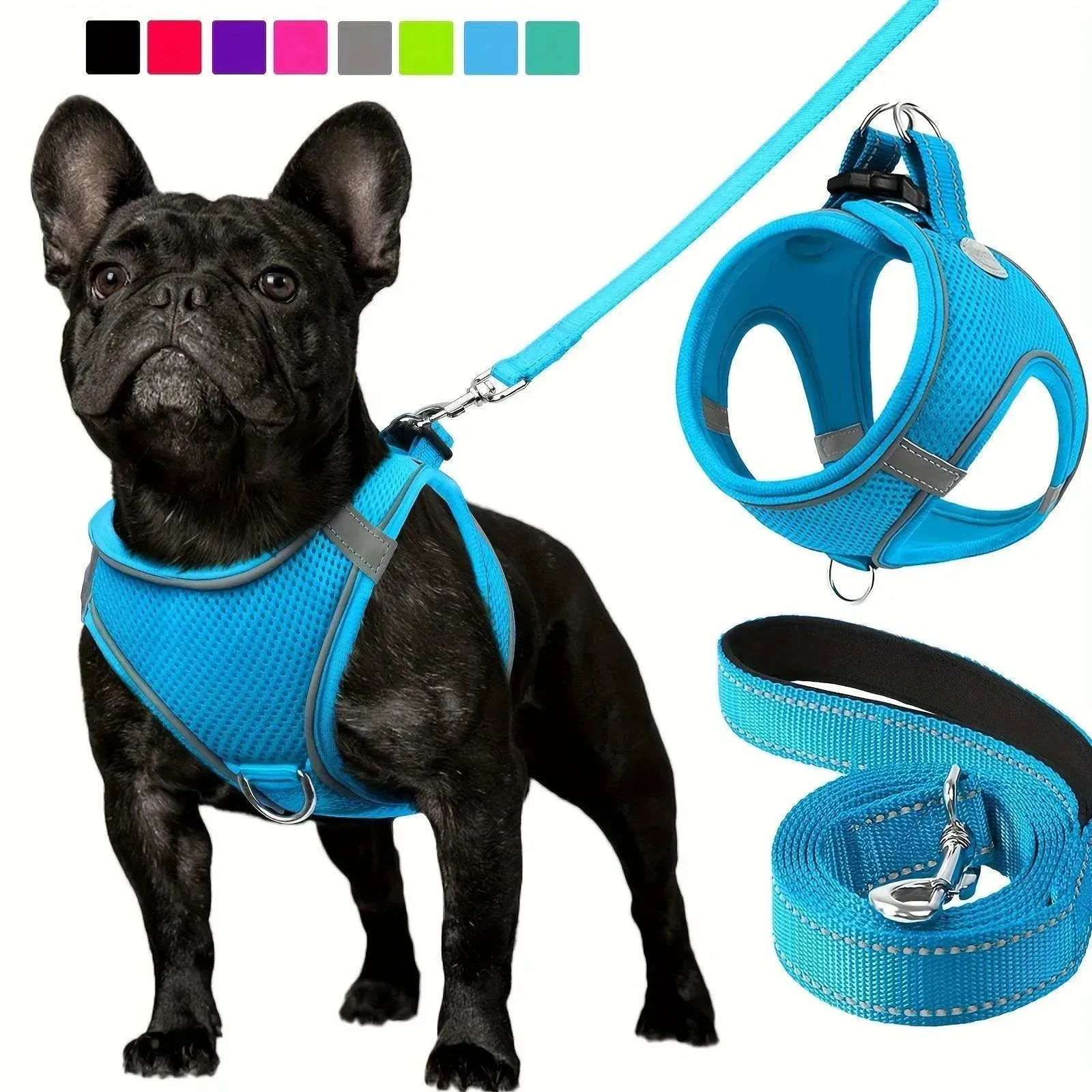Joytale Reflective Dog Harness & Leash Set