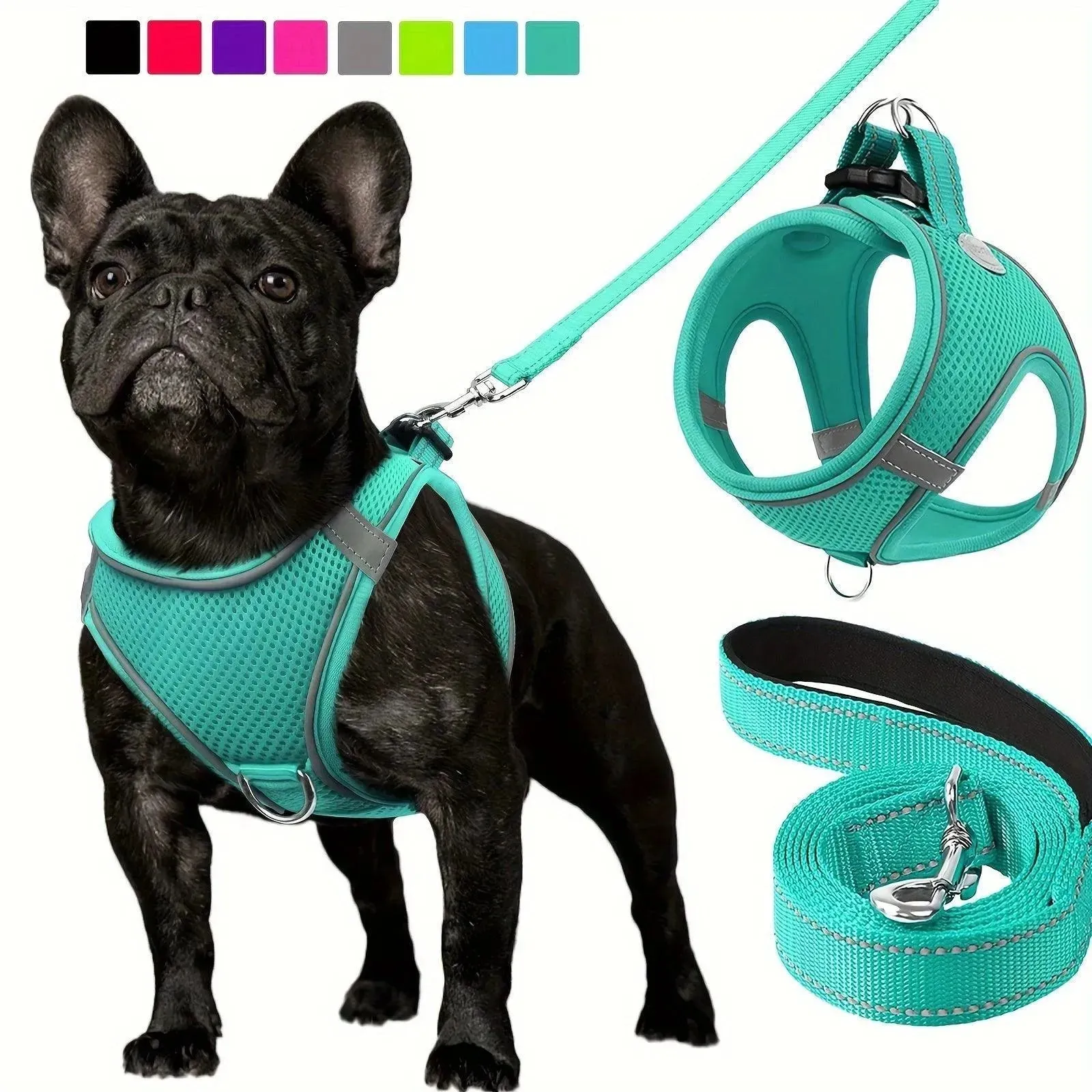 Joytale Reflective Dog Harness & Leash Set
