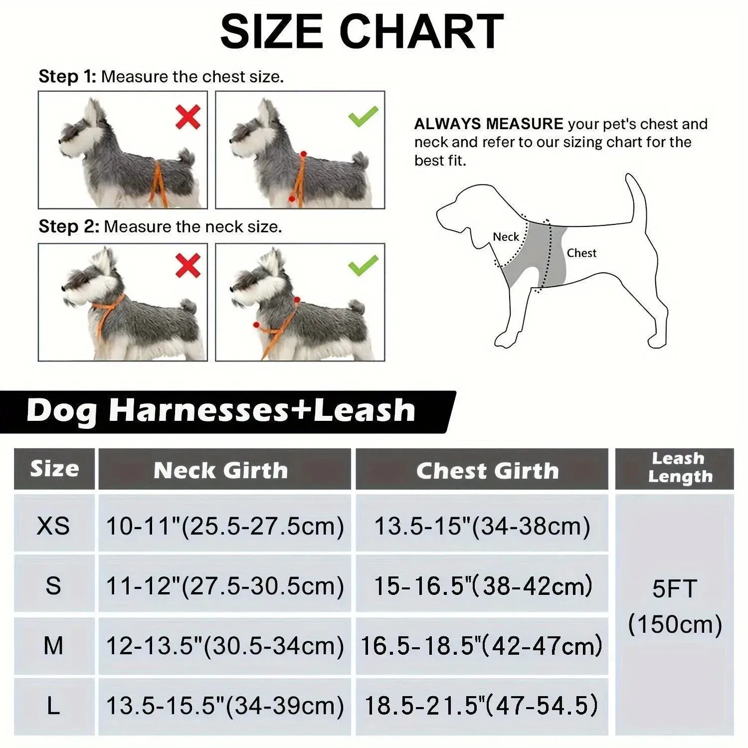Joytale Reflective Dog Harness & Leash Set