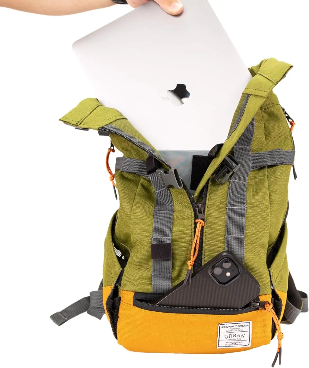 K9 Sport Sack | Dog Carrier Adjustable Backpack (Large, Urban 3 - Leafy)