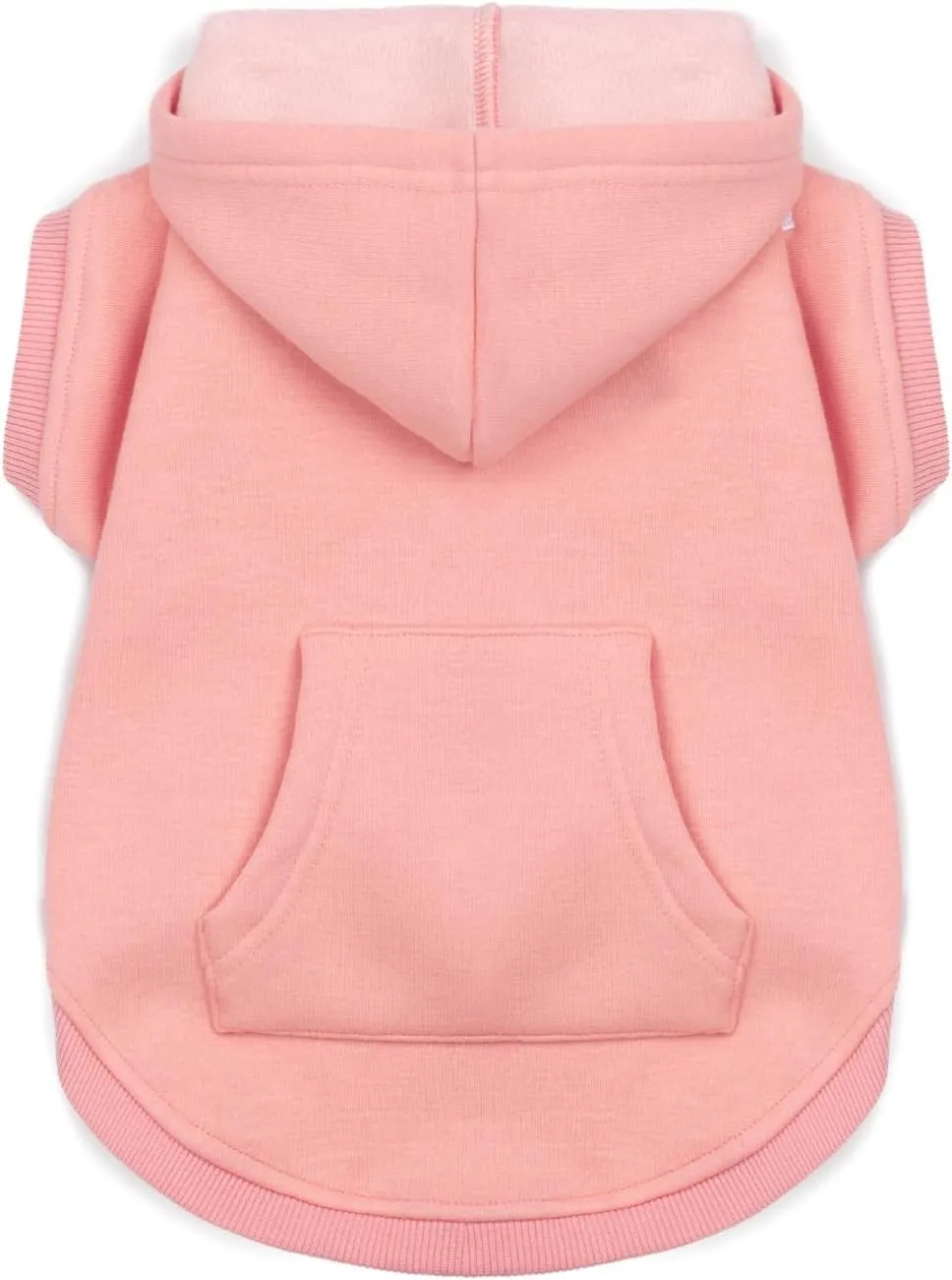 Koneseve Dog Hoodie - Fleece Warm Sweater with Pocket, Soft Clothes for Daily Wear, Basic Hooded Sweatshirts, Winter Coat Clothing, Comfort Tee Shirt Fit for All Breeds Pet - Pink - 5XL