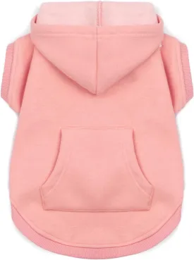 Koneseve Dog Hoodie - Fleece Warm Sweater with Pocket, Soft Clothes for Daily Wear, Basic Hooded Sweatshirts, Winter Coat Clothing, Comfort Tee Shirt Fit for All Breeds Pet - Pink - 5XL
