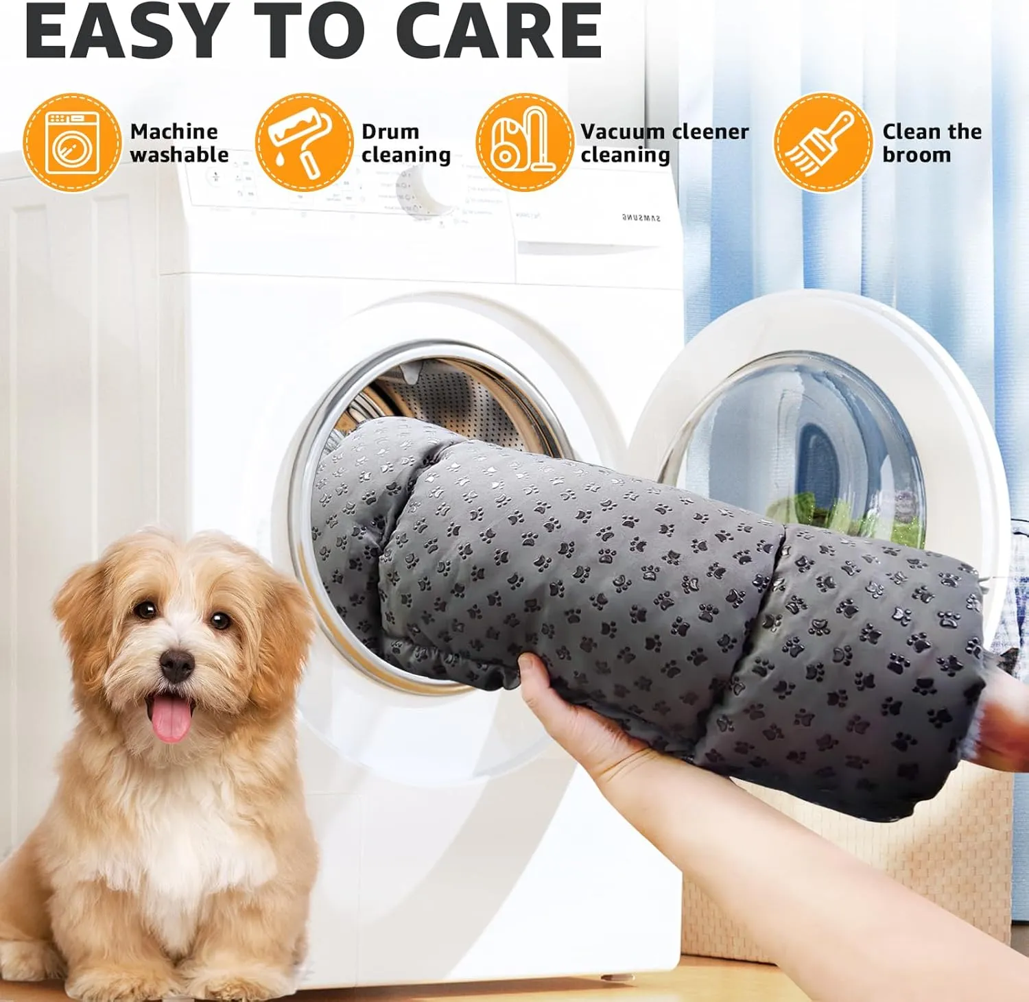 Large Dog Bed Crate Pad 35 inch,Washable Pet Crate Beds for Large Medium Small Size Dogs,Deluxe Plush Anti-Slip Dog Kennel Pad for Sleeping,Super Soft pet Bed,35"x22",Dark Grey
