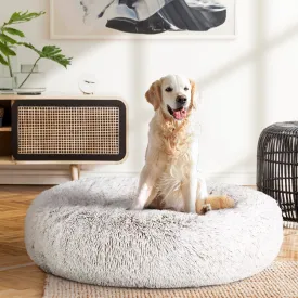 Large Non-Slip Calming Pet Bed, Washable, Soft Polyester – i.Pet