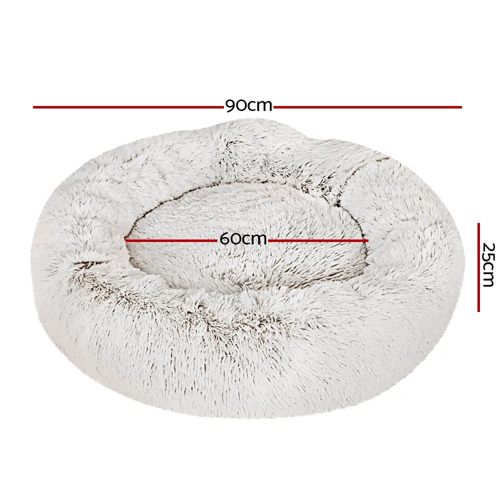 Large Non-Slip Calming Pet Bed, Washable, Soft Polyester – i.Pet