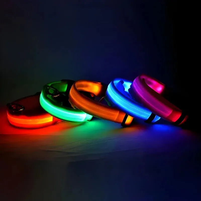 LED Nylon Dog Collar