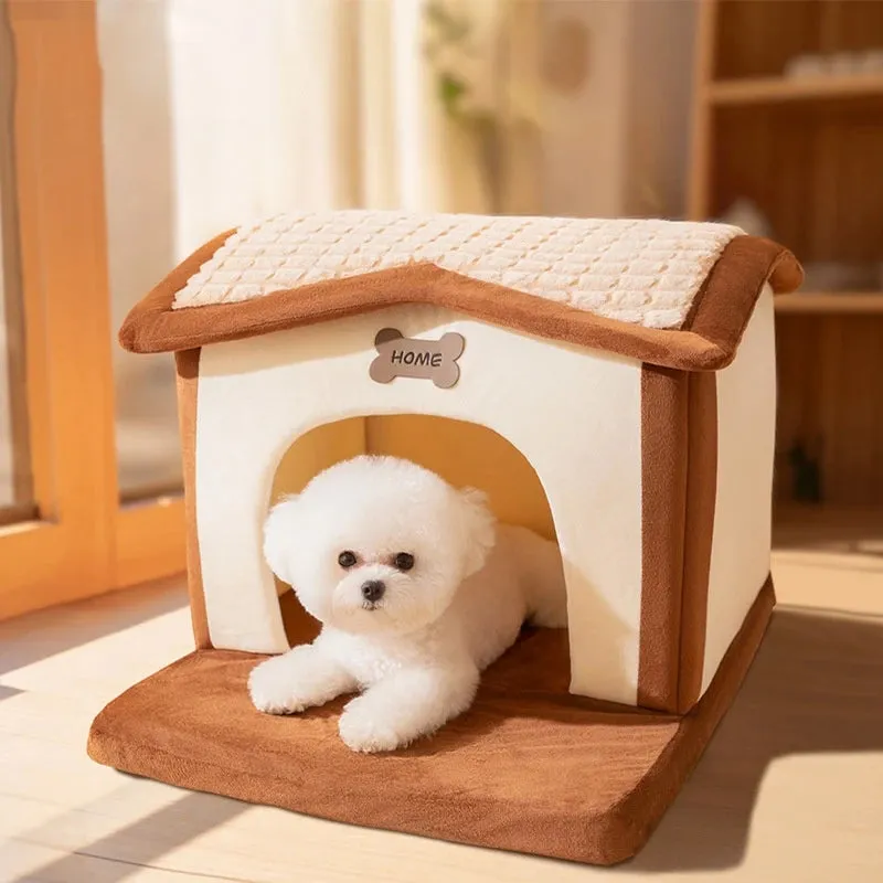 Memory Foam House shaped Pet Cave Bed