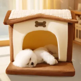 Memory Foam House shaped Pet Cave Bed