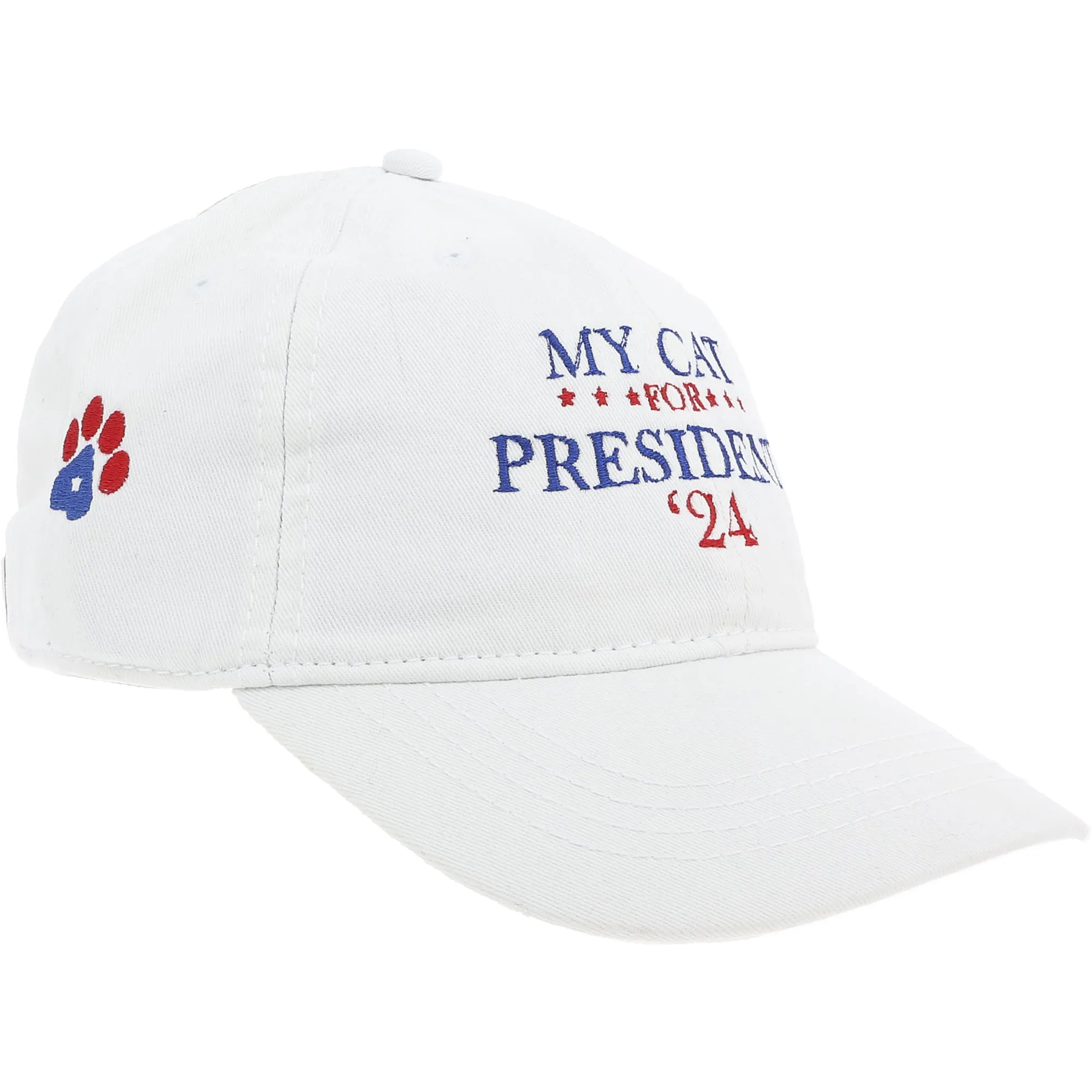 My Cat '24 White Adjustable Hat