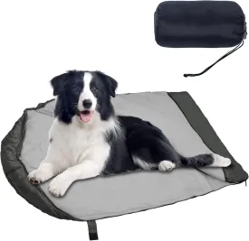 OROOTL Dog Sleeping Bag with Storage Bag, Portable Waterproof Warm Bed for Pets Traveling Camping Hiking Backpacking Puppy Sleeping Bag Indoor Outdoor Cold Weather Pet Gear