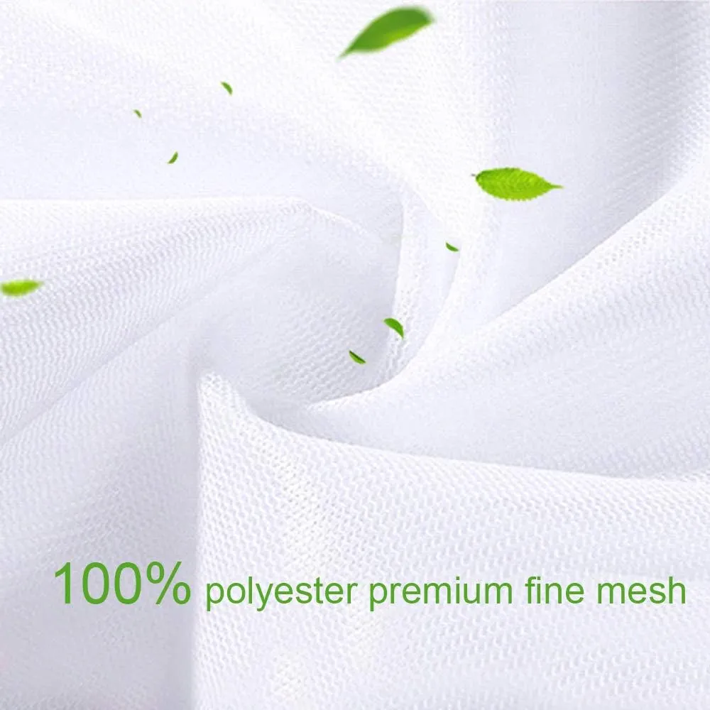 OTraki Large Washing Machine Bag 2 Pack 43 x 35in XL Mesh Laundry Bags 2 Pack Heavy Duty Zipper Big Dryer Wash Net for Delicates Bedding Blanket Pet Bed Camp Travel Dorm Jumbo Netted Organizer White