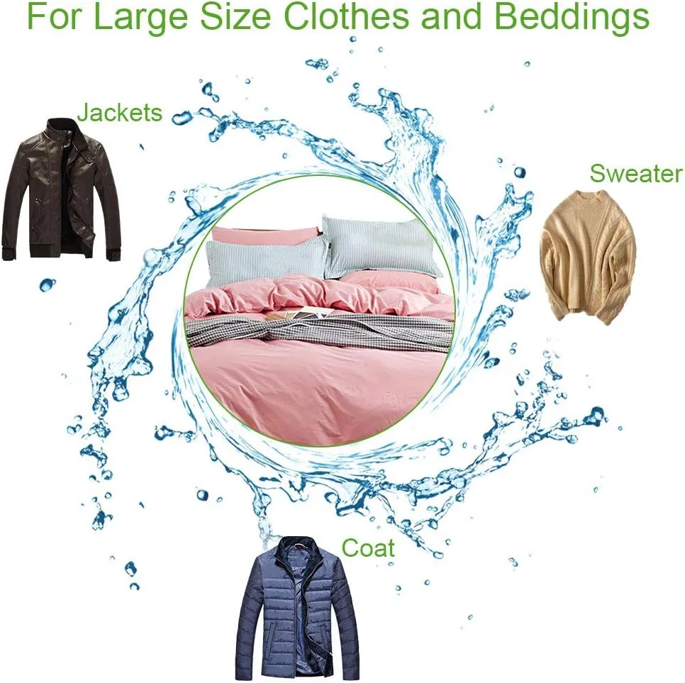 OTraki Large Washing Machine Bag 2 Pack 43 x 35in XL Mesh Laundry Bags 2 Pack Heavy Duty Zipper Big Dryer Wash Net for Delicates Bedding Blanket Pet Bed Camp Travel Dorm Jumbo Netted Organizer White