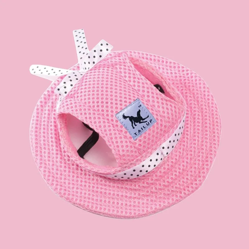 Pet Brim Sun Hat with Strap