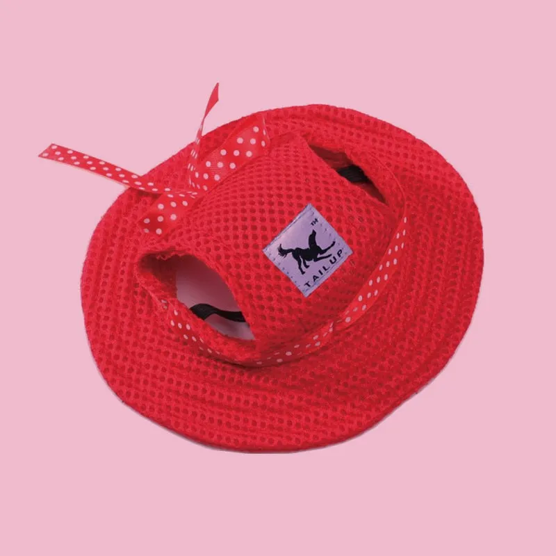 Pet Brim Sun Hat with Strap