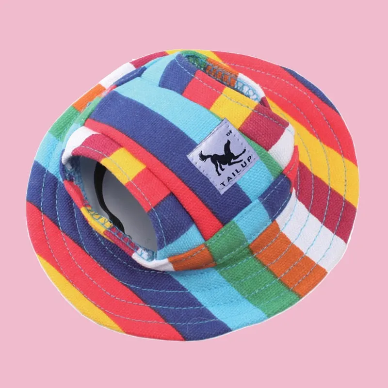 Pet Brim Sun Hat with Strap