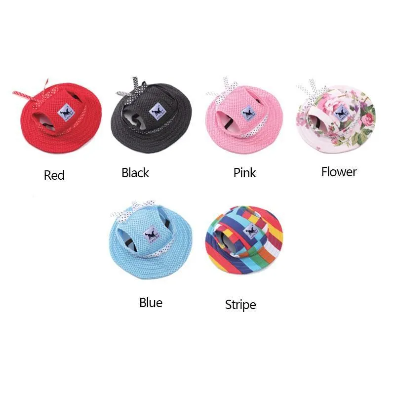 Pet Brim Sun Hat with Strap