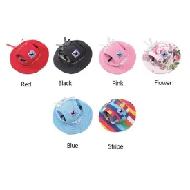 Pet Brim Sun Hat with Strap
