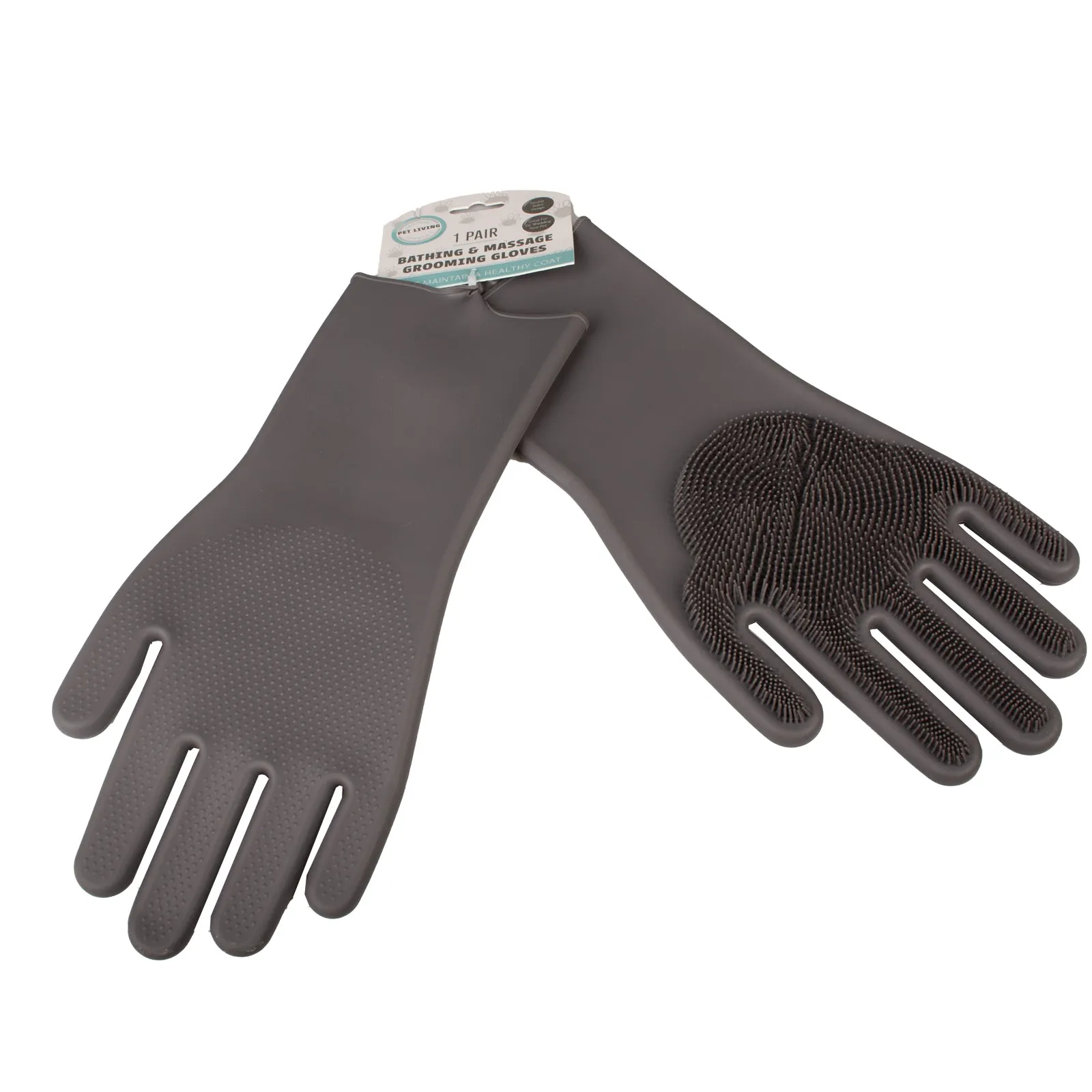 Pet Living Essentials Bathing & Massage Grooming Gloves